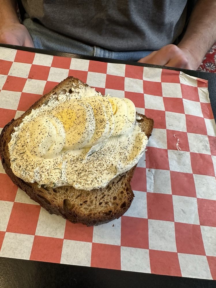 Egg toast on sourdough